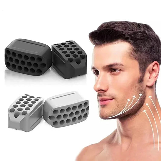 Silicone Jaw Exerciser & Facial Toner for Jawline Fitness - Neck Toning Equipment and Double Chin Exerciser